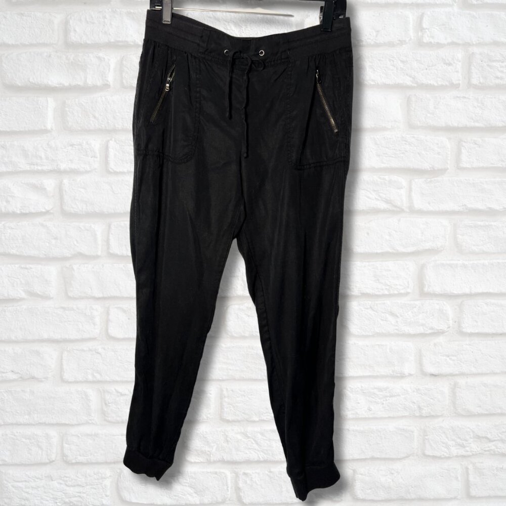New York and Company Black Tencel Joggers (medium)